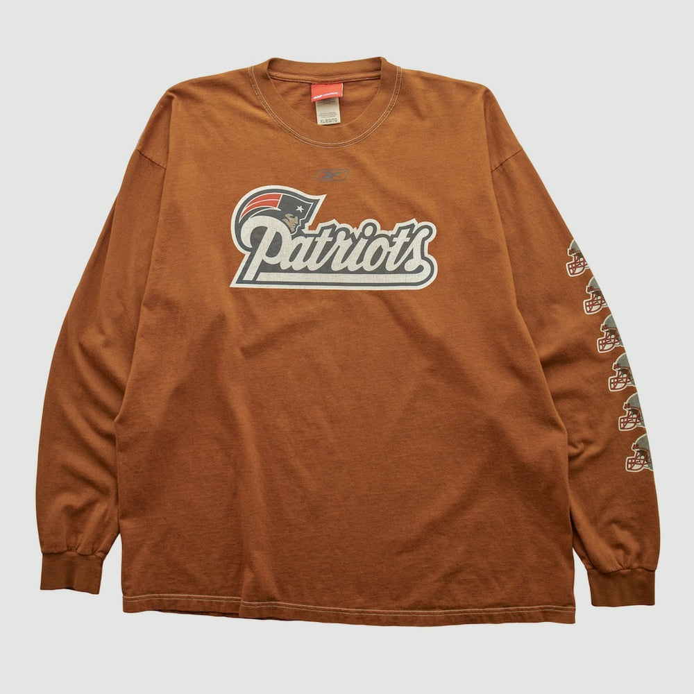 Fanatics New England Patriots Reebok 2000s Long Sleeve T-shirt Clay Vintage