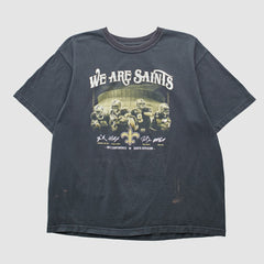 Fanatics New Orleans Saints Reebok 2000s T-shirt Black Vintage