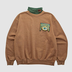Fanatics Green Bay Packers Majestic 90s Pullover Sweatshirt Clay Vintage