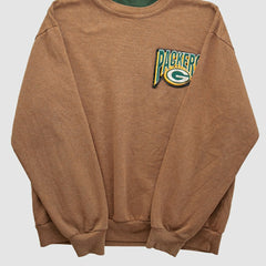 Fanatics Green Bay Packers Majestic 90s Pullover Sweatshirt Clay Vintage