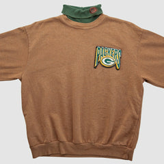 Fanatics Green Bay Packers Majestic 90s Pullover Sweatshirt Clay Vintage