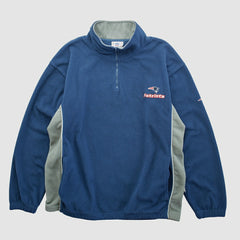 Fanatics New England Patriots NFL 2000s 1/4 Zip Sweatshirt Navy Vintage