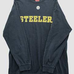 Fanatics Pittsburgh Steelers NFL 2000s Long Sleeve T-shirt Black Vintage