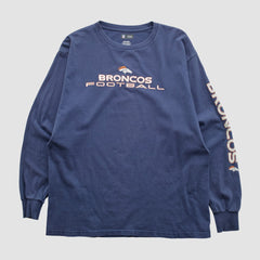 Fanatics Denver Broncos NFL 2010s Long Sleeve T-shirt Navy Vintage
