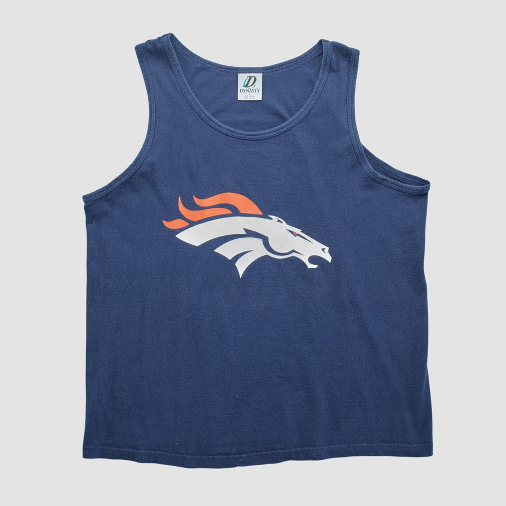 Fanatics Denver Broncos Dynasty 90s Tank Navy Vintage