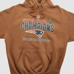 Fanatics Super Bowl XLIX Pennant Sportswear 2015 Hooded Pullover Sweatshirt Clay Vintage