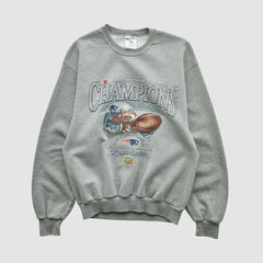 Fanatics American Football Conference Jerzees 2003 Pullover Sweatshirt Dark Heather Gray Vintage