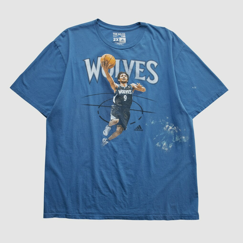 Minnesota Timberwolves 2010s T-shirt Blue Vintage | Adidas Near Me