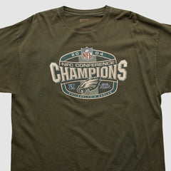 Fanatics NFC Conference Champs 2004 T-shirt Brown Vintage