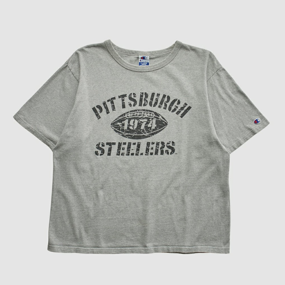 Fanatics Pittsburgh Steelers Champion 90s T-shirt Heather Gray Vintage