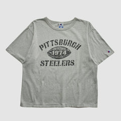 Fanatics Pittsburgh Steelers Champion 90s T-shirt Heather Gray Vintage