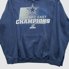 Fanatics NFC East Champions 2014 Hooded Pullover Sweatshirt Navy Vintage