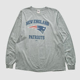 Fanatics New England Patriots NFL 2000s Long Sleeve T-shirt Heather Gray Vintage