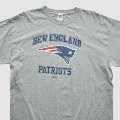 Fanatics New England Patriots NFL 2000s Long Sleeve T-shirt Heather Gray Vintage