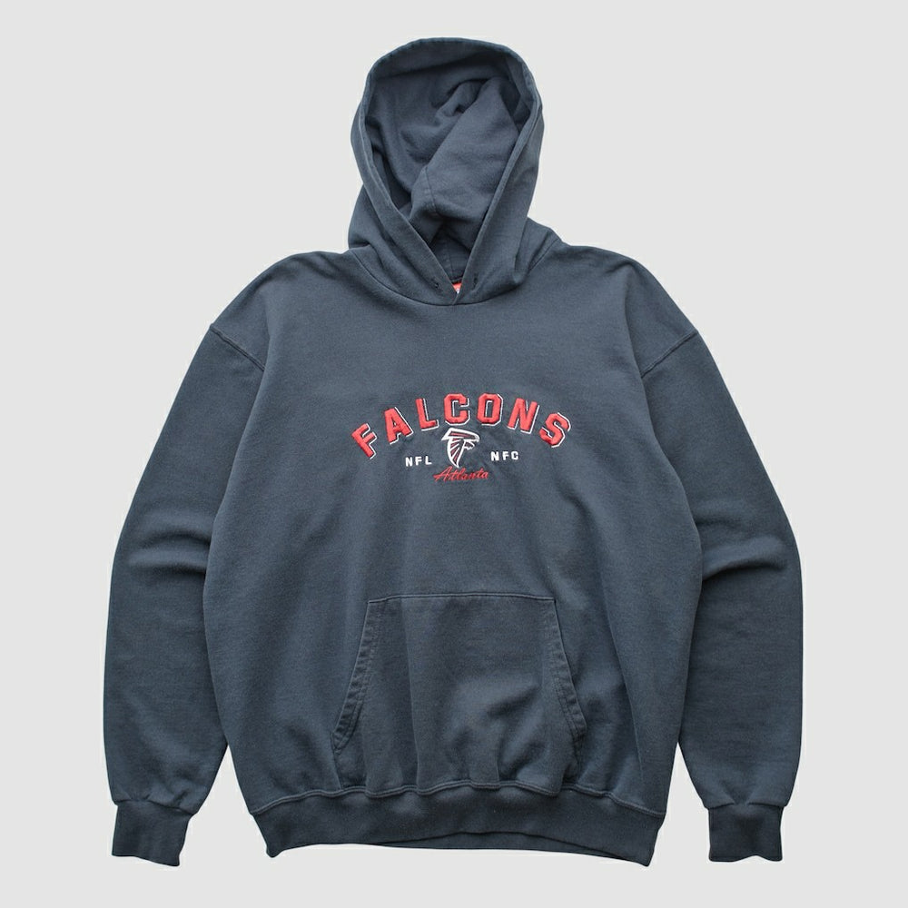 Fanatics Atlanta Falcons NFL 2000s Hooded Pullover Sweatshirt Black Vintage