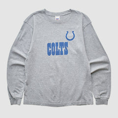 Fanatics Indianapolis Colts NFL 2000s Long Sleeve T-shirt Heather Gray Vintage