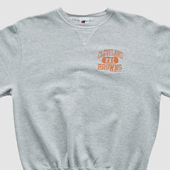 Fanatics Cleveland Browns Champion 90s Pullover Sweatshirt Heather Gray Vintage