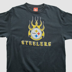 Fanatics Pittsburgh Steelers NFL 2000s Long Sleeve T-shirt Black Vintage