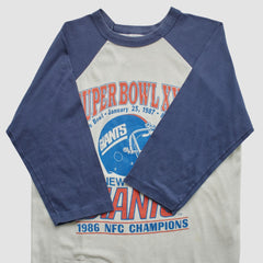 Fanatics Super Bowl XXI Trench 1986 T-shirt White Vintage