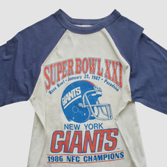 Fanatics Super Bowl XXI Trench 1986 T-shirt White Vintage