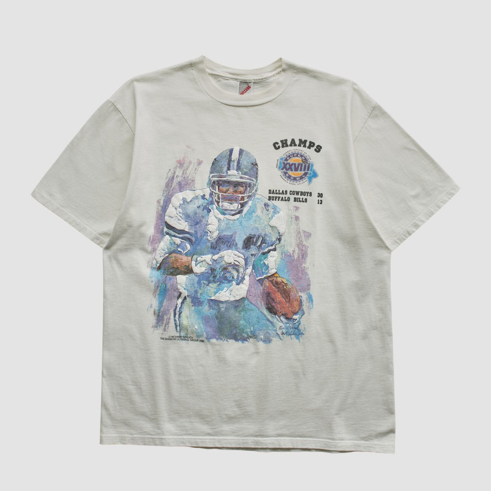 Fanatics Dallas Cowboys Jerzees 1993 T-shirt White Vintage