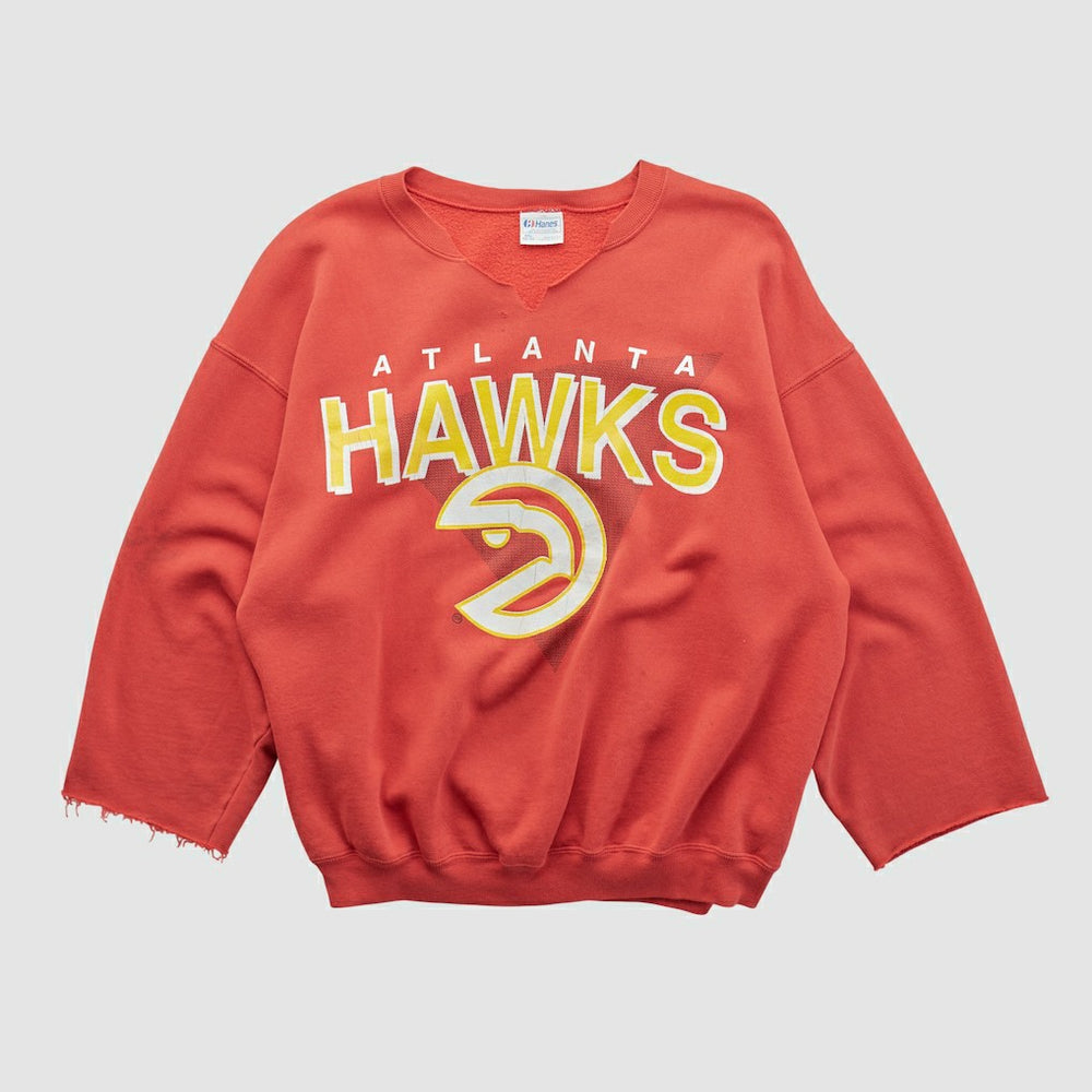 Atlanta Hawks Hanes 90s Pullover Sweatshirt Red Vintage | Vintage discount