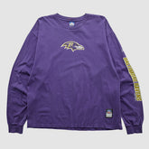 Fanatics Baltimore Ravens Reebok 2000s Long Sleeve T-shirt Purple Vintage