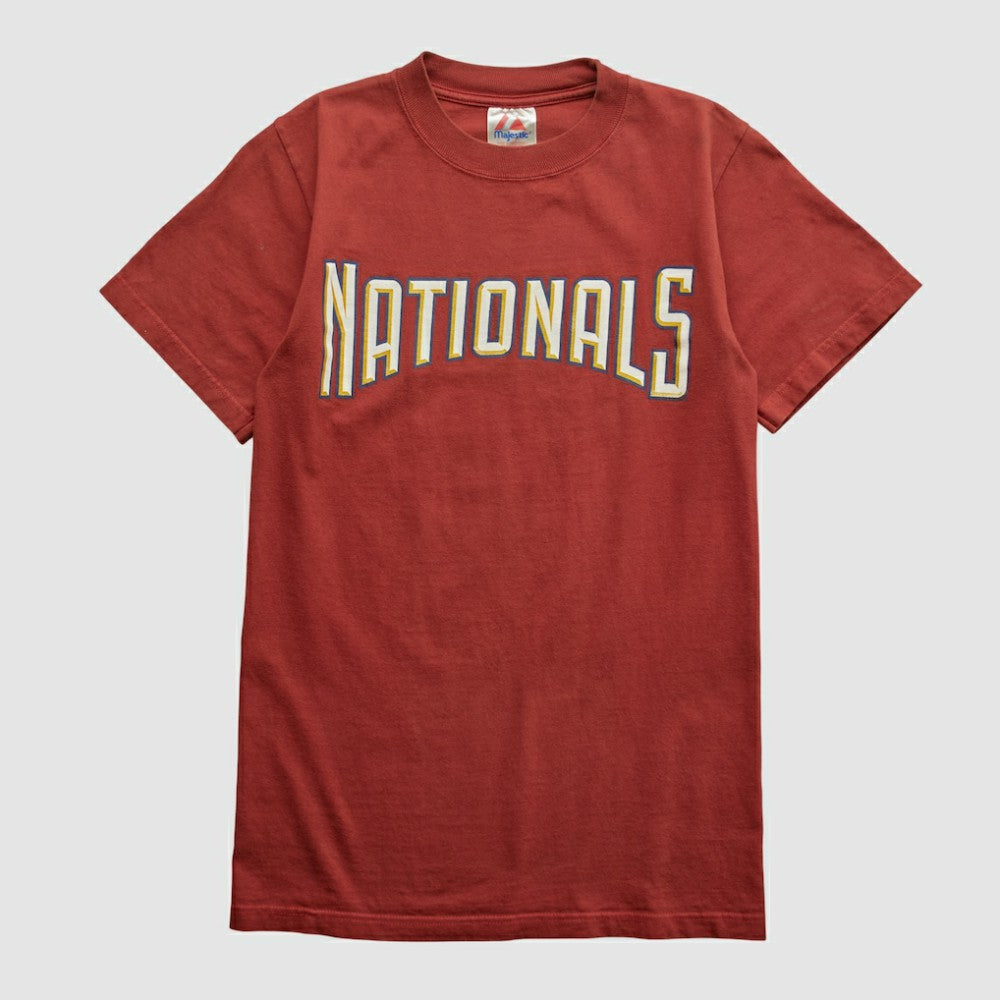 Washington Nationals Majestic 2000s T-shirt - Maroon - XVintage - Fanatics Lifestyle