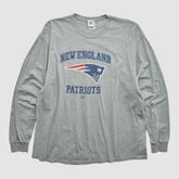 Fanatics New England Patriots NFL 2000s Long Sleeve T-shirt Heather Gray Vintage