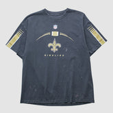 Fanatics New Orleans Saints Reebok 2000s T-shirt Black Vintage