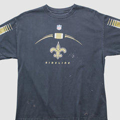 Fanatics New Orleans Saints Reebok 2000s T-shirt Black Vintage