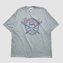 Atlanta Braves CSA 2002 T-shirt - Heather Gray - Vintage - Fanatics Online
