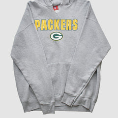 Fanatics Green Bay Packers NFL 2000s Hooded Pullover Sweatshirt Heather Gray Vintage
