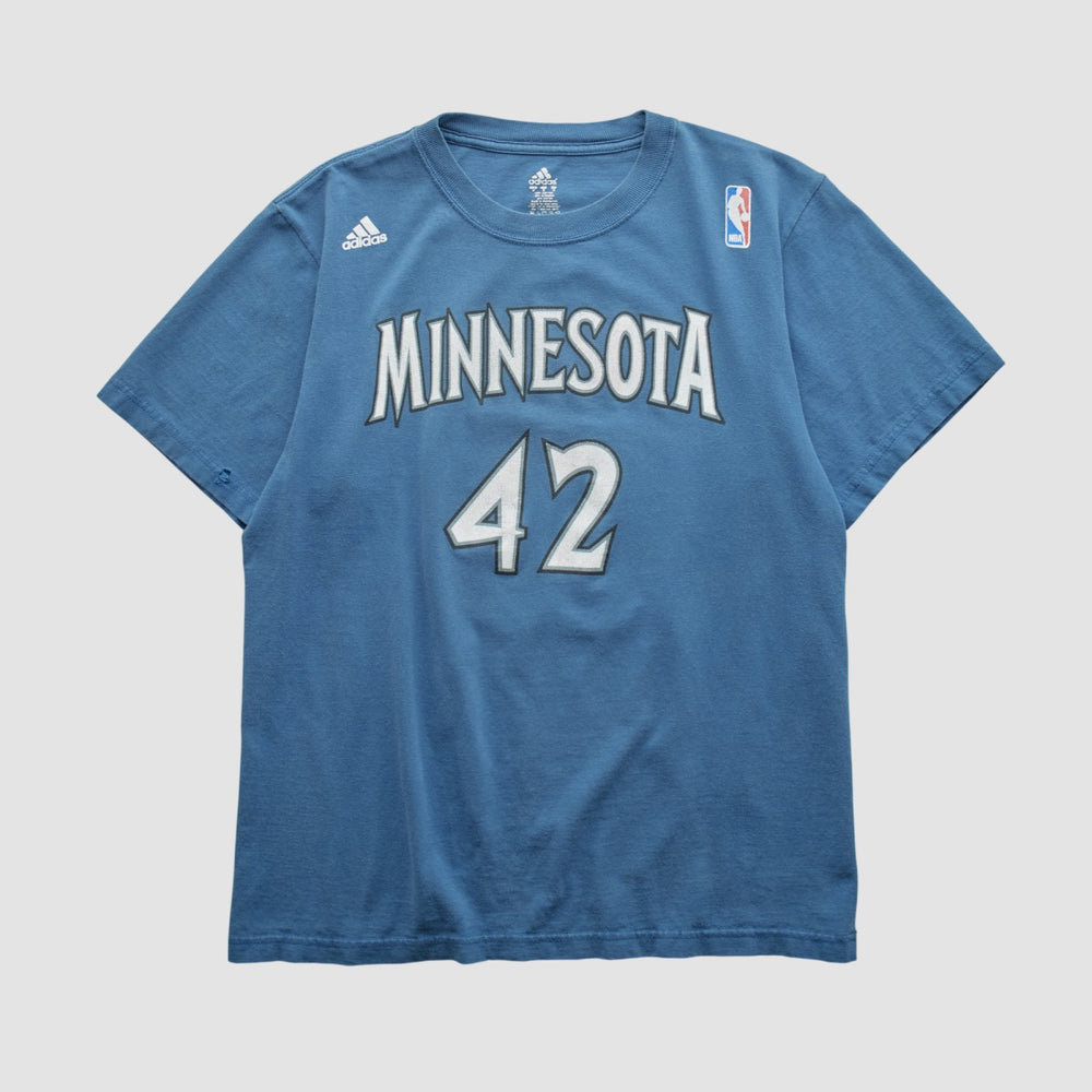 Minnesota Timberwolves 2010s T-shirt Blue Vintage | Adidas