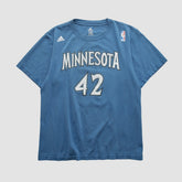 Minnesota Timberwolves 2010s T-shirt Blue Vintage | Adidas