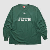 Fanatics New York Jets NFL 2000s Long Sleeve T-shirt Green Vintage