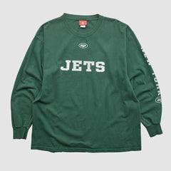 Fanatics New York Jets NFL 2000s Long Sleeve T-shirt Green Vintage