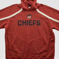 Fanatics Kansas City Chiefs Reebok 2000s Hooded Pullover Sweatshirt Red Vintage
