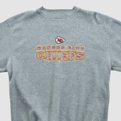 Fanatics Kansas City Chiefs Active 2000s Pullover Sweatshirt Gray Vintage