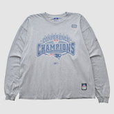 Fanatics New England Patriots Reebok 2003 Long Sleeve T-shirt Heather Gray Vintage