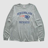 Fanatics New England Patriots NFL 2000s Long Sleeve T-shirt Heather Gray Vintage