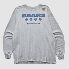 Fanatics Chicago Bears Reebok 2000s Long Sleeve T-shirt Heather Gray Vintage