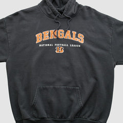 Fanatics Cincinnati Bengals NFL 2000s Hooded Pullover Sweatshirt Black Vintage