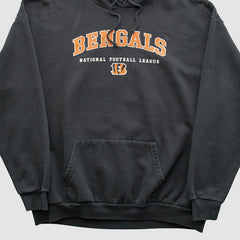 Fanatics Cincinnati Bengals NFL 2000s Hooded Pullover Sweatshirt Black Vintage