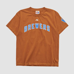 Milwaukee Brewers Majestic 2008 T-shirt - Clay - XVintage - Fanatics Sale
