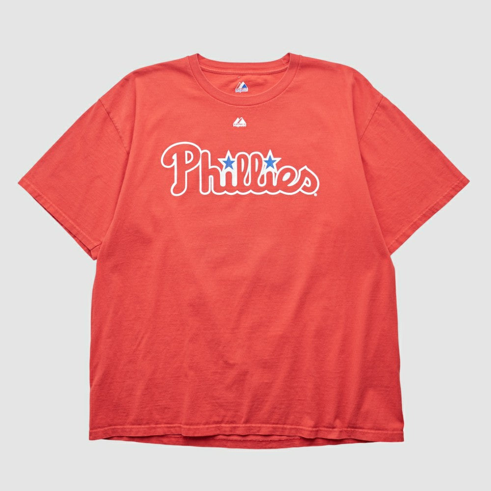 Philadelphia Phillies Majestic 2000s T-shirt - Red - XVintage - Fanatics Online