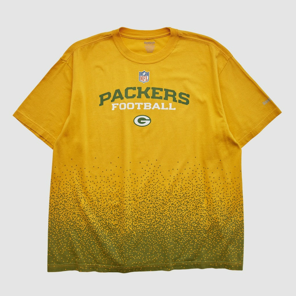 Fanatics Green Bay Packers Reebok 2000s T-shirt Yellow Vintage