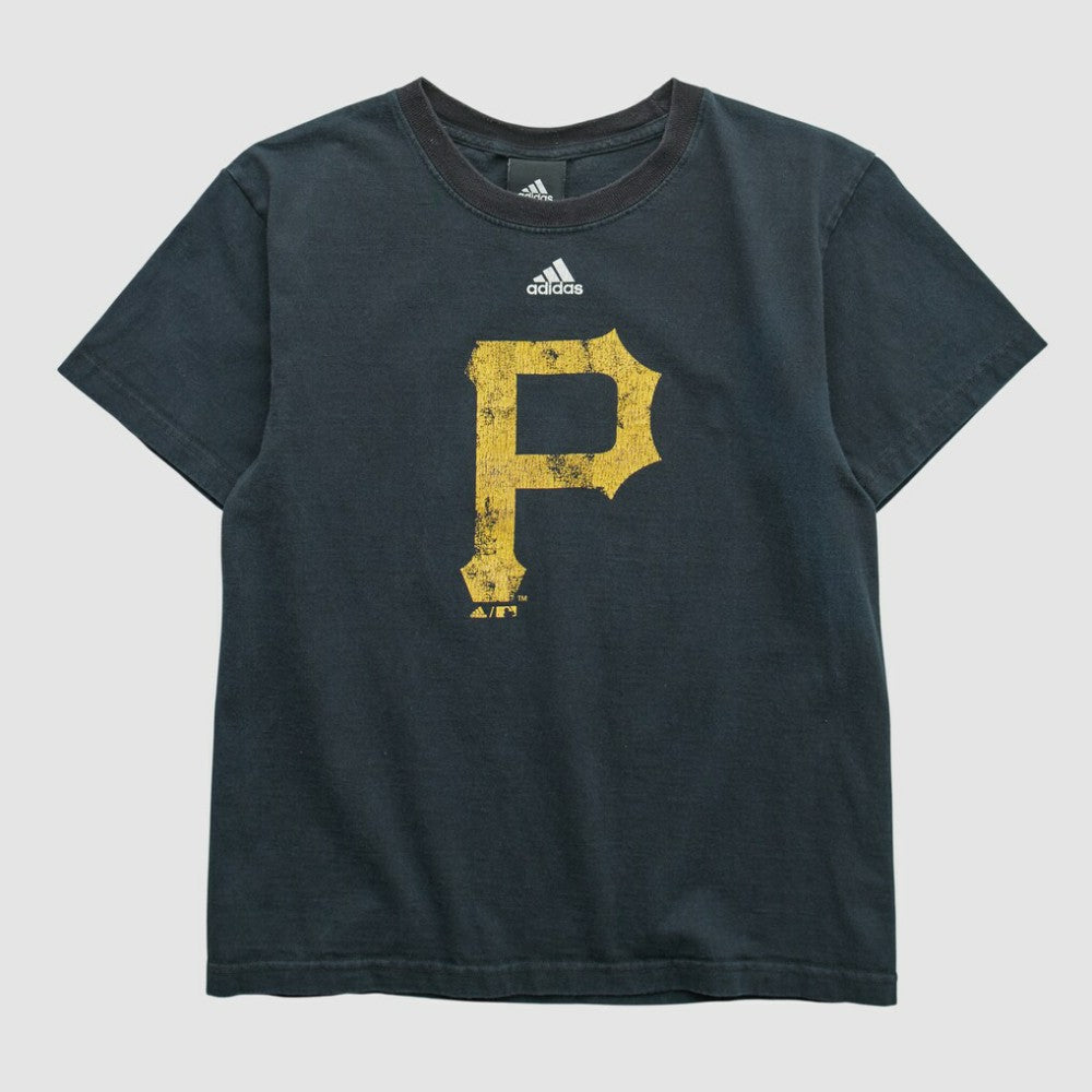Pittsburgh Pirates Adidas 2010s T-shirt - Black - Yth Vintage - Fanatics Sale