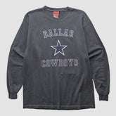 Fanatics Dallas Cowboys Reebok 2000s Long Sleeve T-shirt Charcoal Vintage