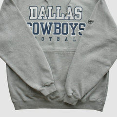 Fanatics Dallas Cowboys Reebok 2000s Hooded Pullover Sweatshirt Heather Gray Vintage
